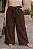Calça Wide Leg Marrom com Faixa Plus Size - Imagem 2