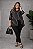 Calça Karen Slim de Bengaline Preto Plus Size - Imagem 3
