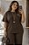 Blusa Sofia de Moletinho Chocolate Plus Size - Imagem 1