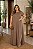 Vestido Longo Melina Mocha Mousse Plus Size - Imagem 1