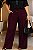 Calça PANTALONA de Moletinho Vinho Leticia Plus Size - Imagem 2