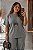 Blusa de Moletinho Cinza Mescla Sofia Plus Size - Imagem 1