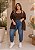 Regata de Lanzinha Marrom Café Rebeca Plus Size - Imagem 2