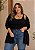 Regata de Lanzinha Black Rebeca Plus Size - Imagem 1