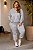 Calça Jogger de Moletinho Cinza Mescla Inverno Plus Size - Imagem 1