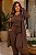 Cardigan Alongado de Lanzinha Marrom Inverno Plus Size - Imagem 2
