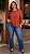 Blusa Basics Manga Longa Terracota Plus Size - Imagem 1