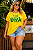 T-shirt Amarela Brasil Copa do Mundo Plus Size - Imagem 2