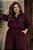 Camisa de Alfaiataria Texturizada Vinho Malbec Plus Size - Imagem 3