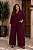 Camisa de Alfaiataria Texturizada Vinho Malbec Plus Size - Imagem 4