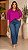 Camisa Mary Fucsia Plus Size - Imagem 1