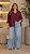 Camisa Mary Vinho Plus Size - Imagem 2