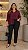 Camisa Mary Vinho Plus Size - Imagem 1