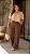 Calça Paty Pantalona Marrom Duna Plus SIze - Imagem 1