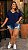 Blusa Florença Azul Marinho Plus Size - Imagem 1