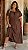 Vestido Longo Daiane Marrom Plus Size - Imagem 1