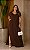 Vestido Longo Melina Marrom Plus Size - Imagem 1