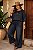 Calça Pantalona Tencel Jeans Princess Preto Grafite Plus Size - Imagem 1