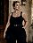 Regata de Malha Preta Nayara Plus Size - Imagem 1
