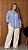 Camisa Italiana Listras Blue Plus Size - Imagem 2