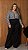 Camisa Italiana Listras Black Plus Size - Imagem 1