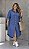 Vestido Chamisier Europa Tencel Jeans com elastano Plus Size - Imagem 1