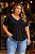 Blusa College Black de Malha Plus Size - Imagem 1