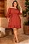 Vestido Monalisa Terracota Plus Size - Imagem 1