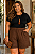 Short Classic Marrom Plus Size - Imagem 1