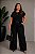 T- SHirt Básica de Malha Preto Plus Size - Imagem 2