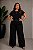 T- SHirt Básica de Malha Preto Plus Size - Imagem 1