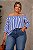 Blusa CIganinha Listras Verticais Blue Plus Size - Imagem 4