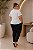 Blusa Poá Peace White Plus Size - Imagem 2