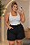 Short de Alfaiataria Malibu Preto Plus SIze - Imagem 1