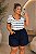 Blusa T-SHirt de Malha Coração Plus Size - Imagem 1