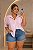 Camisa Listras Rosas Plus SIze - Imagem 3