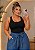 Regata Calor de Verão em Malha Preta Plus Size - Imagem 1
