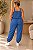 Blusa de Alça Chambray Tencel Jeans Paola Plus Size - Imagem 4