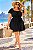 Vestido Ciganinha Monalisa Preto Plus Size - Imagem 1