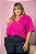 Blusa Work Pink Plus Size - Imagem 1
