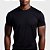 Camiseta Manga Curta Lisa Sport Dry Preto - Imagem 2