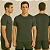 Camiseta Manga Curta Lisa Sport Dry Cinza Chumbo - Imagem 1