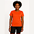 Baby Look Manga Curta Lisa Sport Dry Laranja - Imagem 1