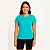 Baby Look Manga Curta Lisa Sport Dry Azul Turquesa - Imagem 1