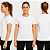 Baby Look Manga Curta Lisa Sport Dry Branco - Imagem 1