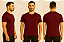 Camiseta Manga Curta Lisa Sport Dry Vinho - Imagem 1