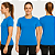 Baby Look Manga Curta Lisa Sport Dry Azul Celeste - Imagem 1
