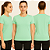 Baby Look Manga Curta Lisa Sport Dry Azul Acqua - Imagem 1