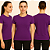 Baby Look Manga Curta Urban Dry 100% Poliamida Premium Roxo Bizâncio - Imagem 1