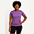 Baby Look Manga Curta Lisa Sport Dry Roxo - Imagem 1